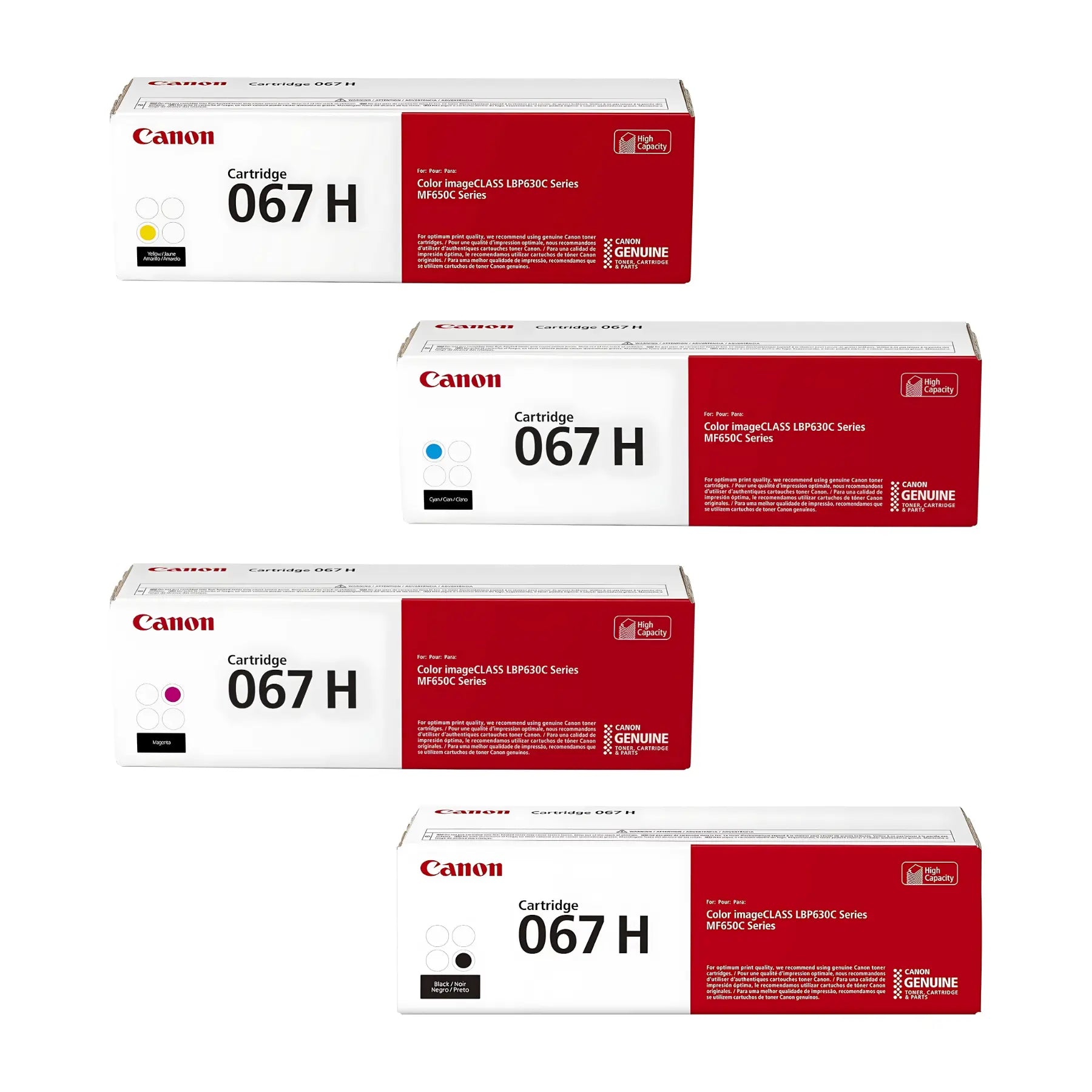 Canon 067H Toner Set Cartridge High Yield Elite Toner Supply