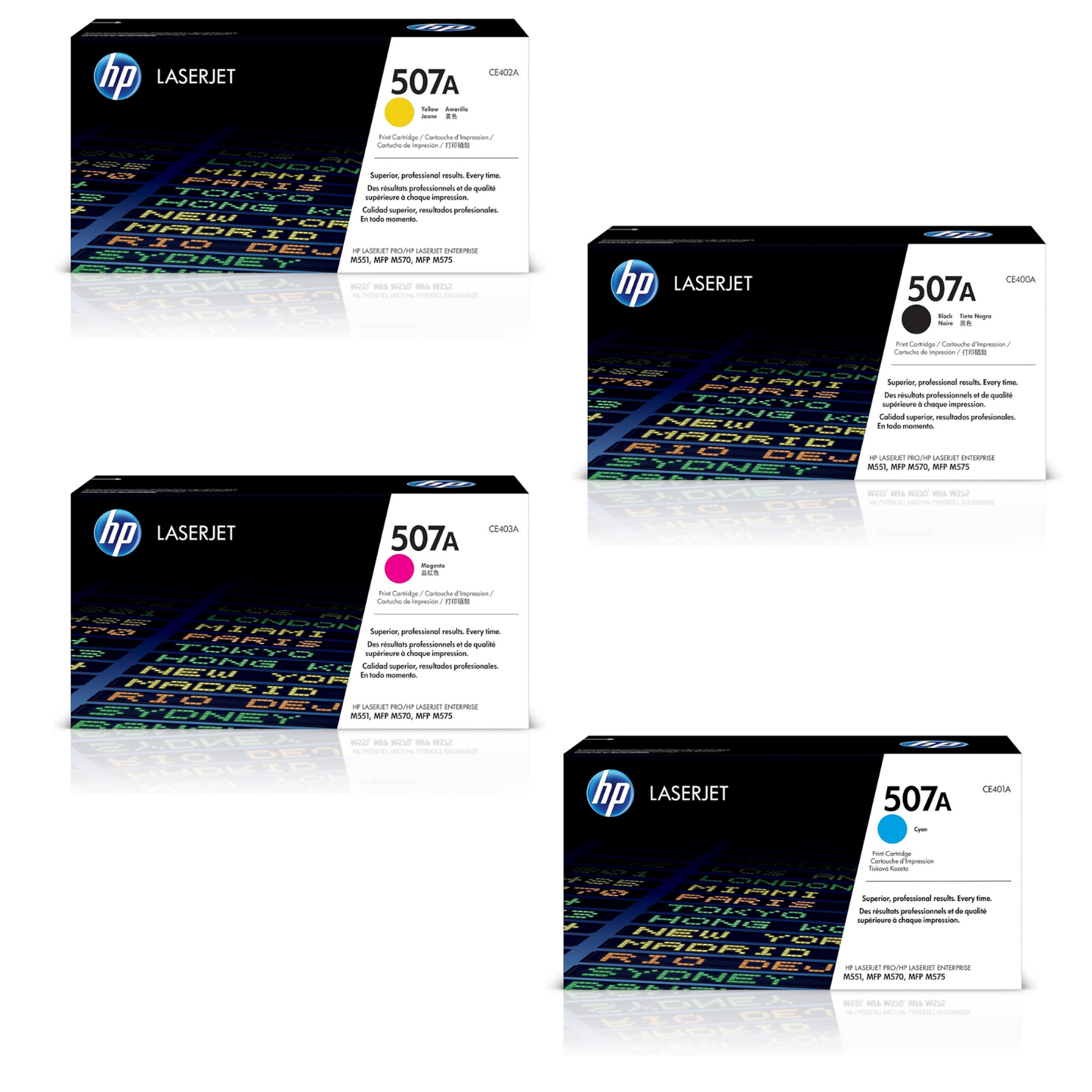 HP 507A Toner Set | Genuine 4-Pack | Elite Toner Supply Elite Toner Supply