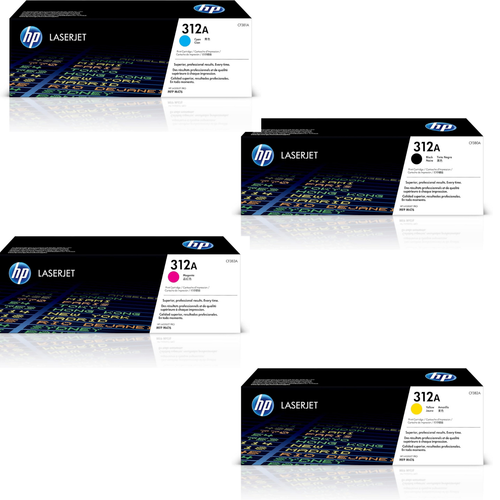 HP 312A Toner Set 4-Color Genuine OEM for LaserJet Pro M476dn M476nw | Sealed Elite Toner Supply