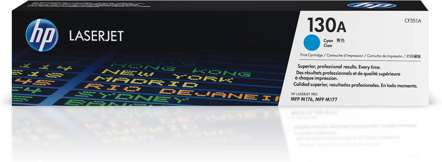 HP 130A Toner Set 4-Pack CF350A for LaserJet Pro M176n M177fw | NEW Elite Toner Supply