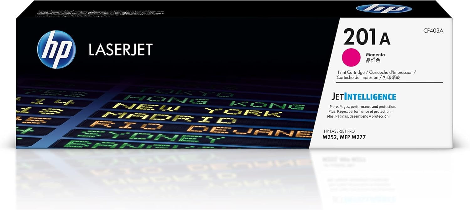 HP 201A Toner Set Black Cyan Magenta Yellow | CF400A CF401A CF402A CF403A | High Performance Elite Toner Supply