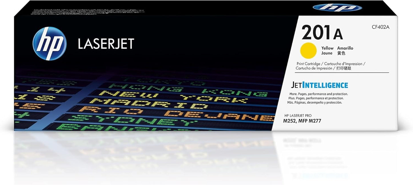 HP 201A Toner Set Black Cyan Magenta Yellow | CF400A CF401A CF402A CF403A | High Performance Elite Toner Supply