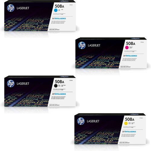 HP 508A Toner Set 4-Pack CF360A for LaserJet M553dn M577dn | NEW Elite Toner Supply