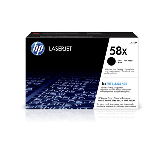 HP 58X Black High-Capacity Toner (CF258X) | 10K Page Yield | Maximize Efficiency Genune Elite Toner Supply