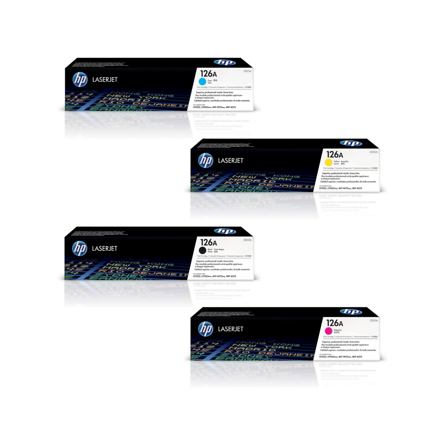 HP 126A Toner Cartridge Set (CE310A-CE313A) | Shop Now Elite Toner Supply