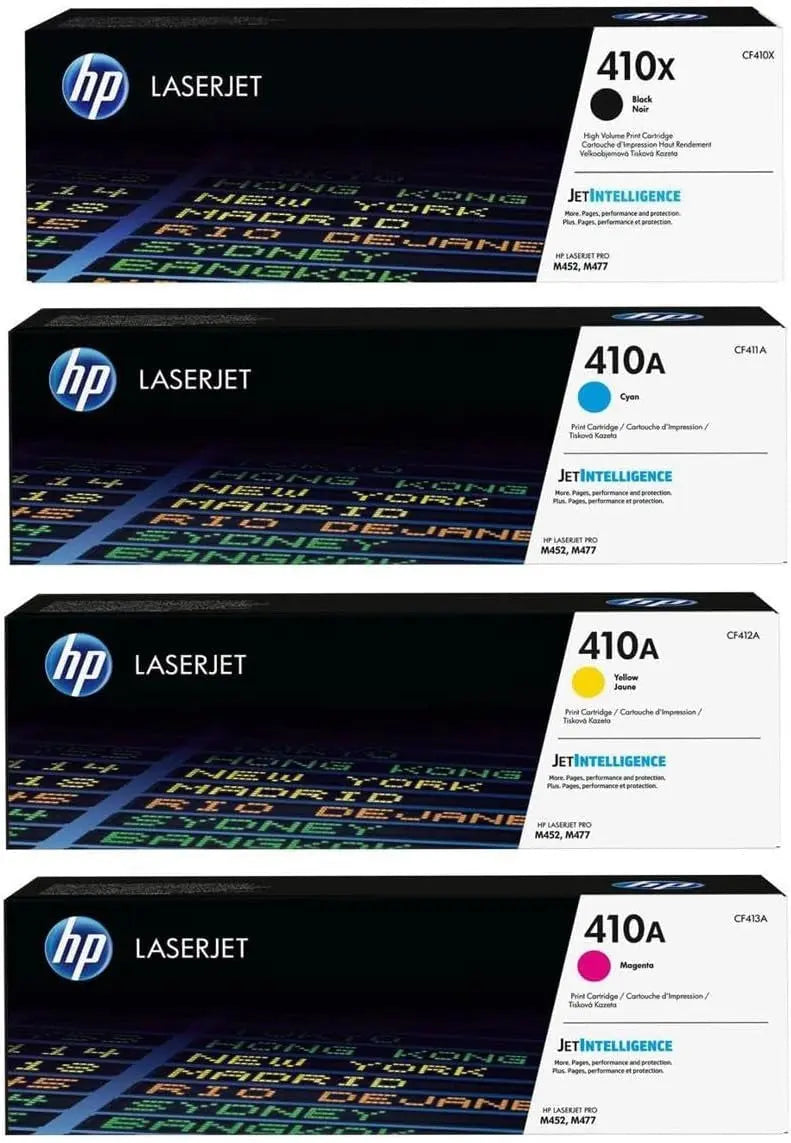 hp 410 x toner carrtidges black cyan yellow magenta laserjet Elite Toner Supply